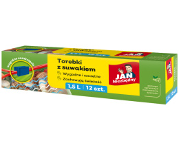 JAN NIEZBĘDNY Torebki z suwakiem 1,5l 12 sztuk