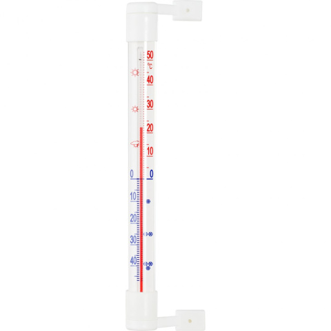BIOTERM Termometr zaokienny 18x210mm 020202 biały