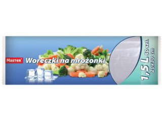 MASTER Woreczki na mrożonki 20*30cm 1,5l a'50 rolka S-013