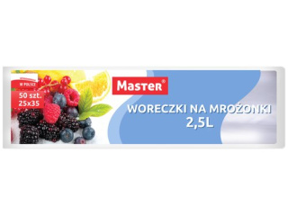 MASTER Woreczki na mrożonki 25*35cm 2,5l a'50 rolka S-014