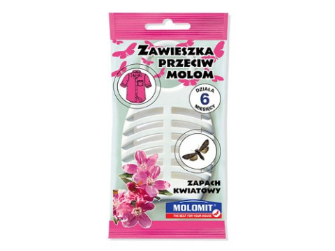 MOLOMIT Eco zawieszka na mole zapach Kwiatowy 1 szt.