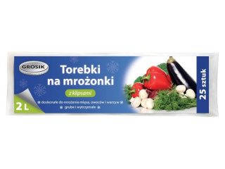 GROSIK Torebki na mrożonki 2l 20x30cm