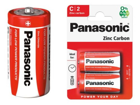 PANASONIC Baterie cynkowo-węglowe Zinc Carbon C R14 2 szt. PANASONIC Baterie cynkowo-węglowe Zinc Carbon C R14 2 szt.