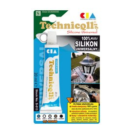 TECHNICQLL Silikon uniwersalny biały 20ml S-013