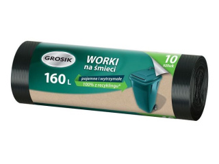 GROSIK Worki na śmieci 160l 10 sztuk