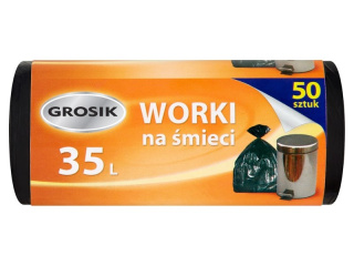 GROSIK Worki na śmieci 35l 50 sztuk