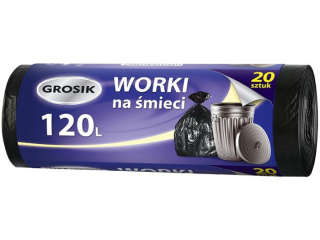 GROSIK Worki na śmieci 120l 20 sztuk