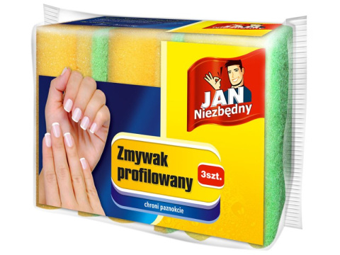 Jan Niezbędny Zmywak profilowany 3 sztuki