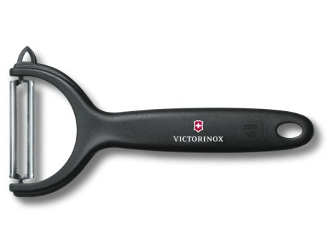 VICTORINOX Obieraczka uniwersalna, pozioma, ząbkowana czarna 7.6079