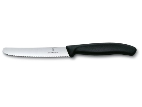 VICTORINOX Nóż ząbkowany SWISS CLASSIC 11 cm czarny 6.7833 VICTORINOX Nóż ząbkowany SWISS CLASSIC 11 cm czarny 6.7833