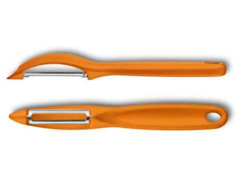 VICTORINOX Obieraczka pionowa ząbkowana pomarańczowa 7.6075.9 VICTORINOX Obieraczka pionowa ząbkowana pomarańczowa 7.6075.9