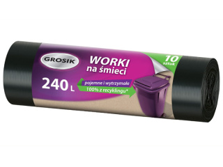 GROSIK Worki do na śmieci 240l10 sztuk