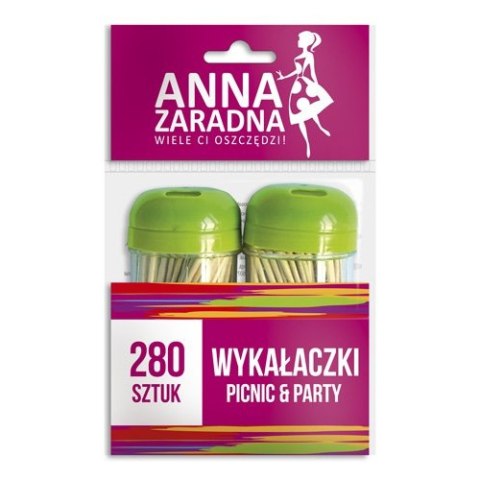 ANNA ZARADNA Wykałaczki w pojemniku 2 x 140 sztuk