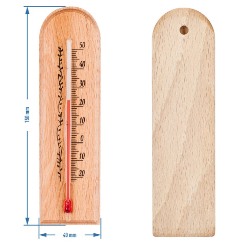 BIOTERM Termometr pokojowy 40x150mm 010300