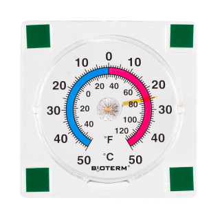 BIOTERM Termometr przyklejany 77x77mm 025000