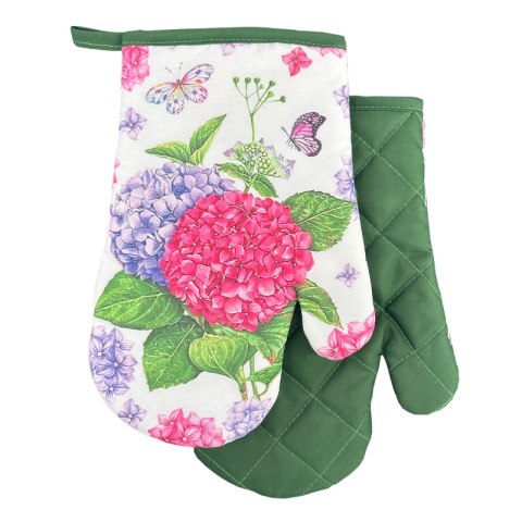 EUROMAT Rękawice kuchenne z magnesem Hortensja 2 sztuki