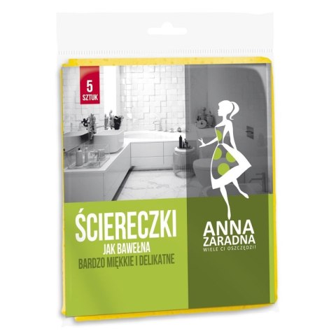 ANNA ZARADNA Ścierka jak bawełna 5 sztuk ANNA ZARADNA Ścierka jak bawełna 5 sztuk