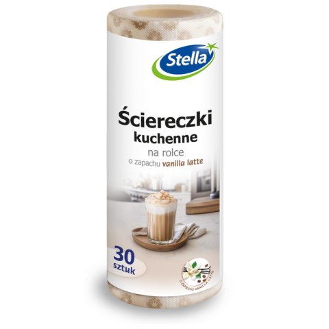 STELLA Ściereczki na rolce o zapachu VANILLA LATTE 30 sztuk