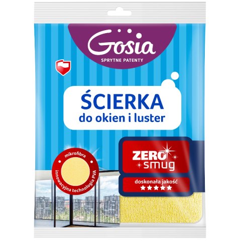 GOSIA Ścierka do okien i luster zero smug PVA GOSIA Ścierka do okien i luster zero smug PVA