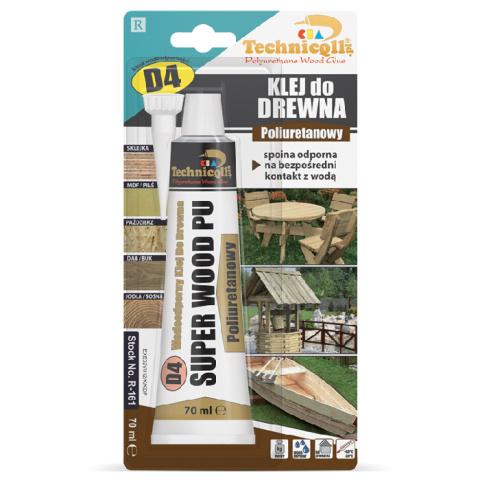 TECHNICQLL Klej do drewna poliuretanowy D4 70ml TECHNICQLL Klej do drewna poliuretanowy D4 70ml