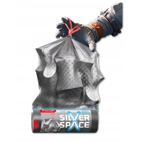 PACLAN Worki na śmieci 60l 10 sztuk SILVER SPACE PACLAN Worki na śmieci 60l 10 sztuk SILVER SPACE