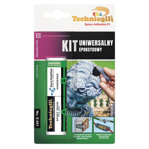 TECHNICQLL Kit uniwersalny epoksydowy 35g E-051