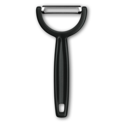 VICTORINOX Obieraczka YPSO, ząbkowana, dwustronna, czarna 6.0963.3 VICTORINOX Obieraczka YPSO, ząbkowana, dwustronna, czarna 6.0963.3