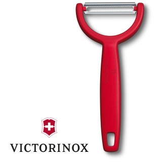 VICTORINOX Obieraczka YPSO, ząbkowana, dwustronna, czerwona 6,0963.1