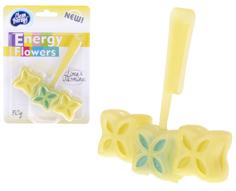RAVI CLEAN THERAPY Kostka WC koszyczek ENERGY FLOWERS Lime and Jasmine 50 g RAVI CLEAN THERAPY Kostka WC koszyczek ENERGY FLOWERS Lime and Jasmine 50 g