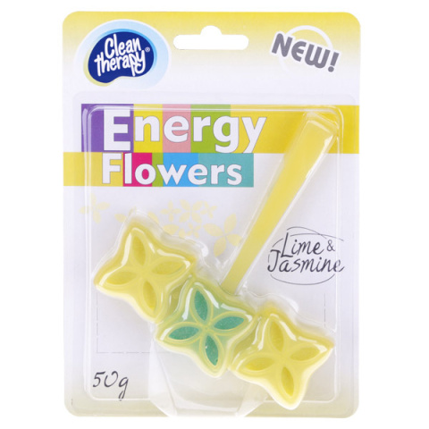 RAVI CLEAN THERAPY Kostka WC koszyczek ENERGY FLOWERS Lime and Jasmine 50 g RAVI CLEAN THERAPY Kostka WC koszyczek ENERGY FLOWERS Lime and Jasmine 50 g